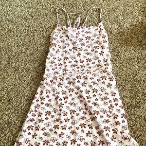 Kendall And Kylie Brown Floral Dress